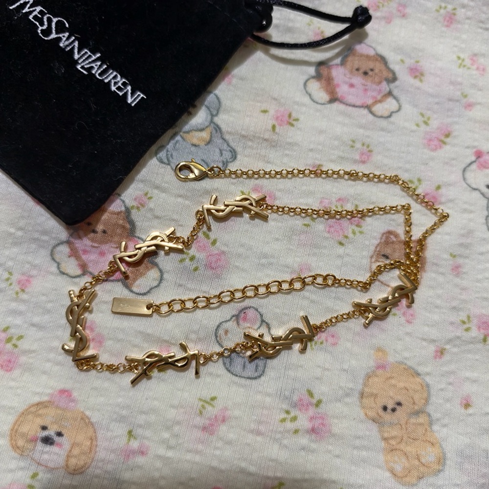 Saint Laurent Gold Necklace